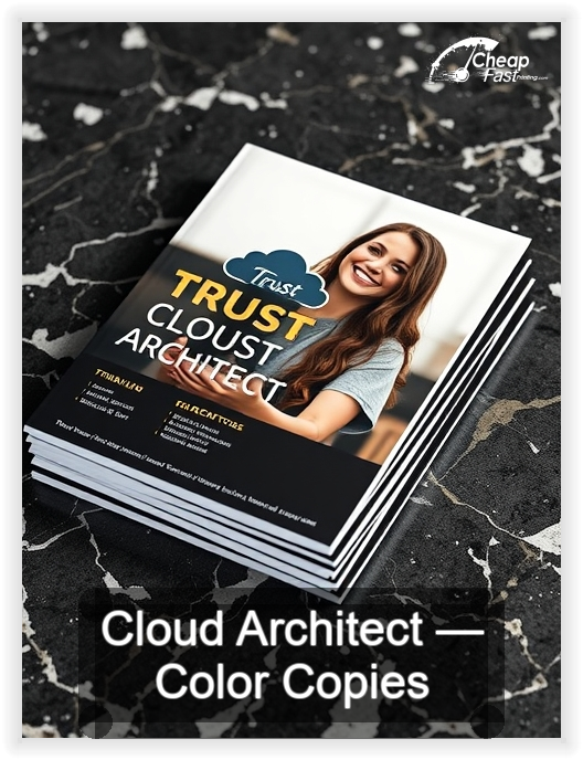 Cloud Architect business card design sample