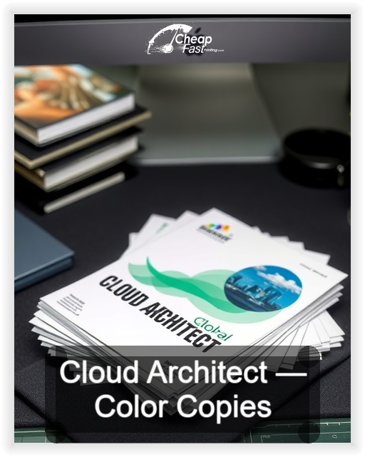 Cloud Architect business card design sample