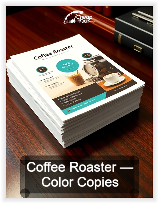 Coffee Roaster business card design sample