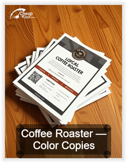 Coffee Roaster business card design sample