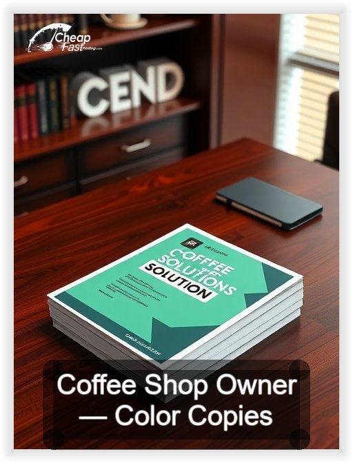 Coffee Shop Owner business card design sample