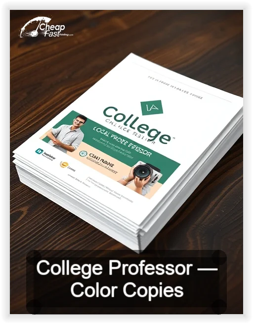 College Professor business card design sample