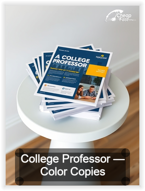 College Professor business card design sample