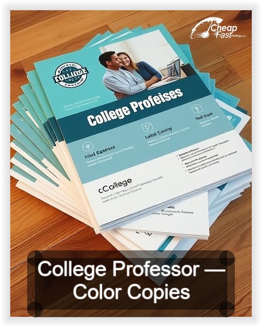 College Professor business card design sample