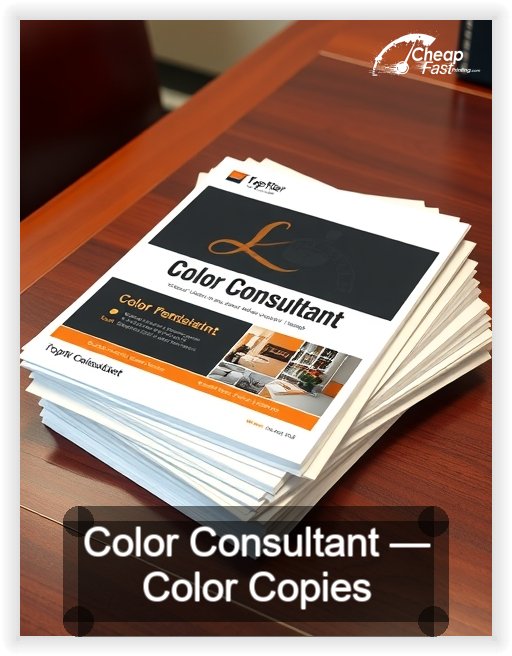 Color Consultant business card design sample