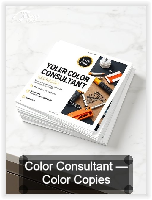 Color Consultant business card design sample