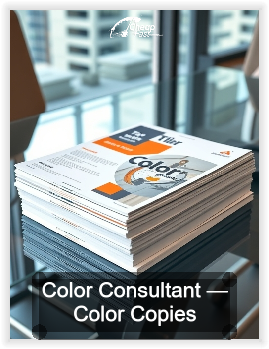 Color Consultant business card design sample