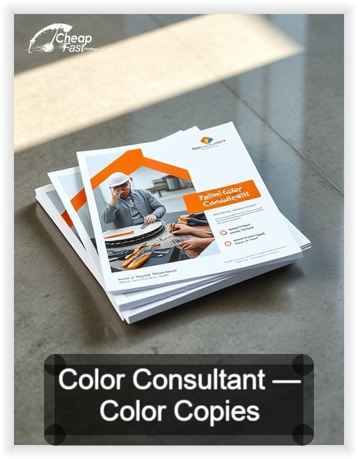 Color Consultant business card design sample