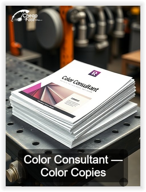 Color Consultant business card design sample