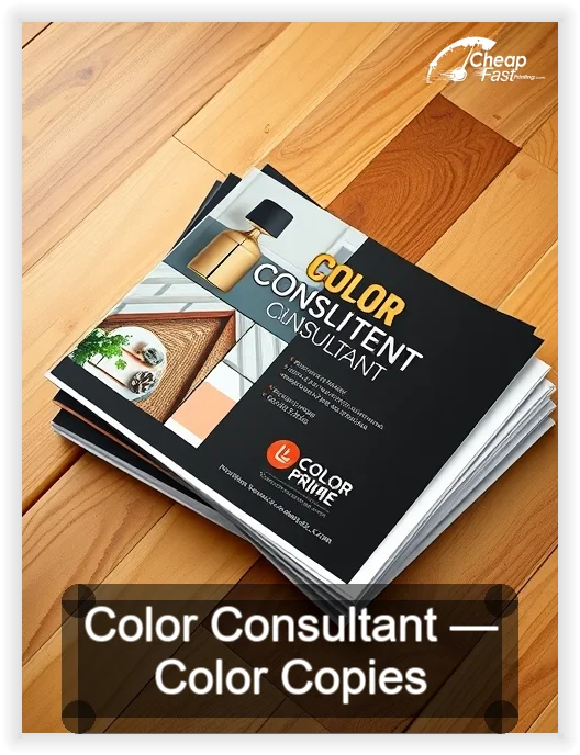 Color Consultant business card design sample