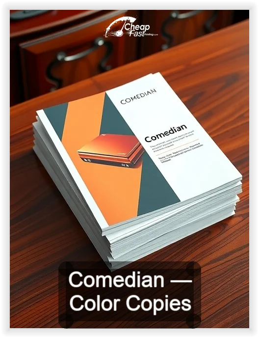 Comedian business card design sample