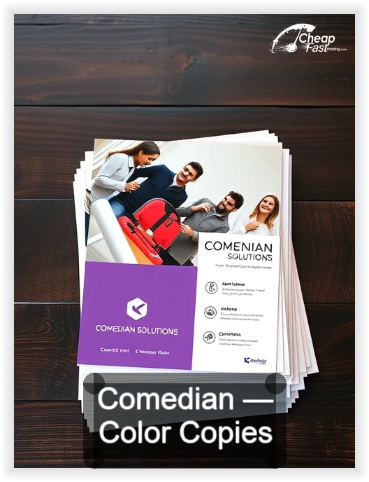 Comedian business card design sample