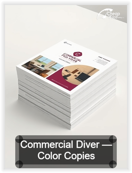Commercial Diver business card design sample