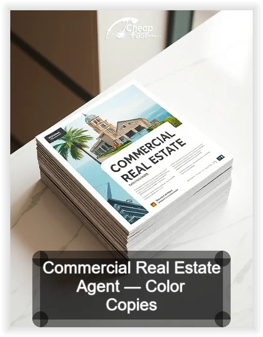 Commercial Real Estate Agent business card design sample
