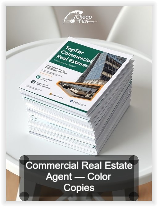 Commercial Real Estate Agent business card design sample