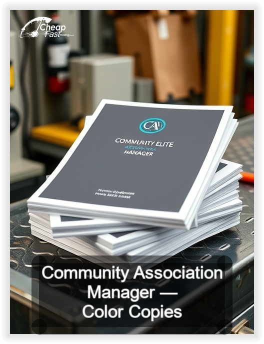 Community Association Manager business card design sample
