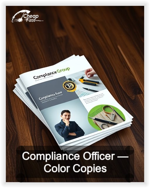 Compliance Officer business card design sample