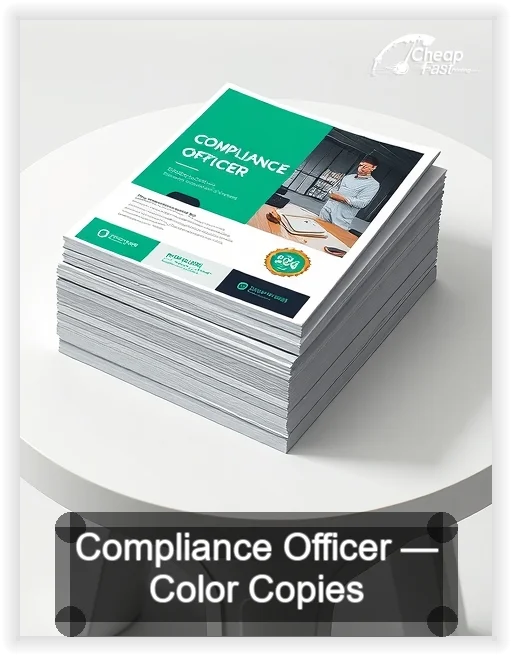 Compliance Officer business card design sample
