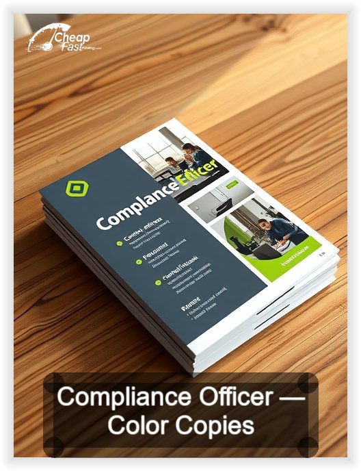 Compliance Officer business card design sample