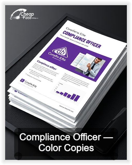 Compliance Officer business card design sample