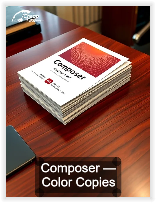 Composer business card design sample
