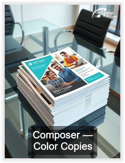 Composer business card design sample