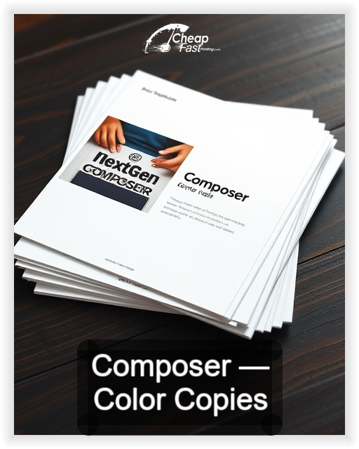Composer business card design sample