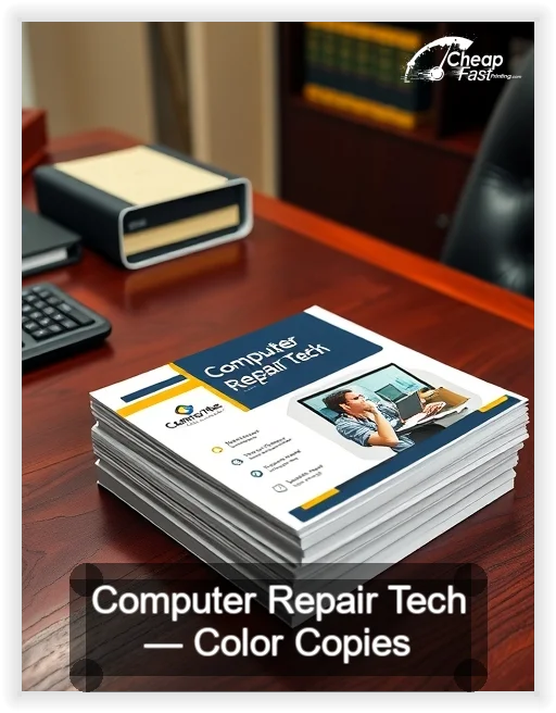 Computer Repair Tech business card design sample