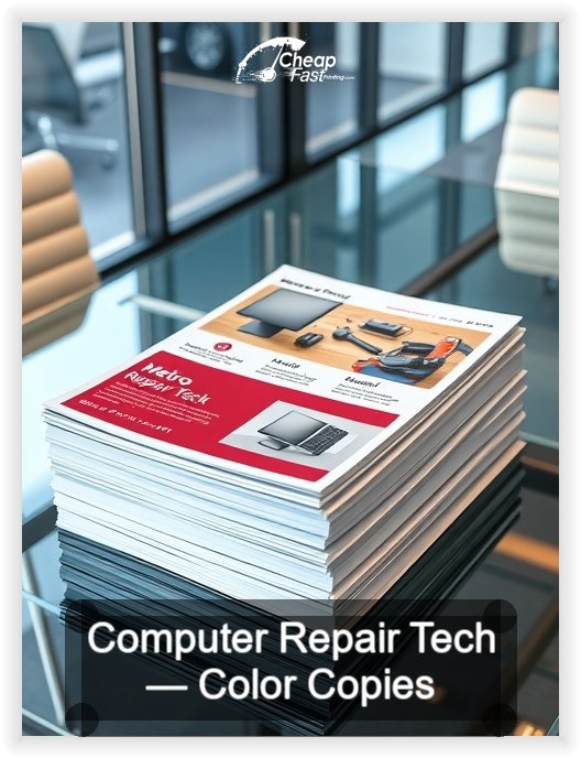 Computer Repair Tech business card design sample