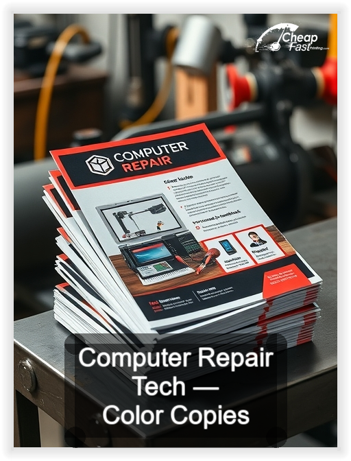 Computer Repair Tech business card design sample