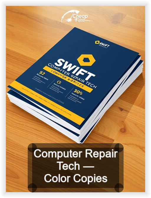 Computer Repair Tech business card design sample