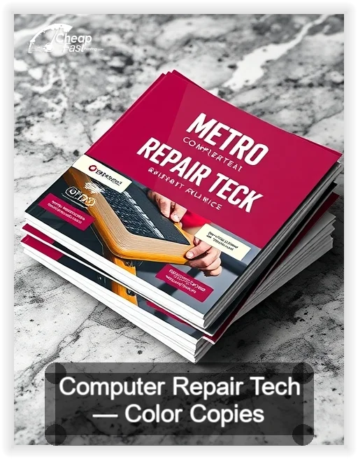 Computer Repair Tech business card design sample
