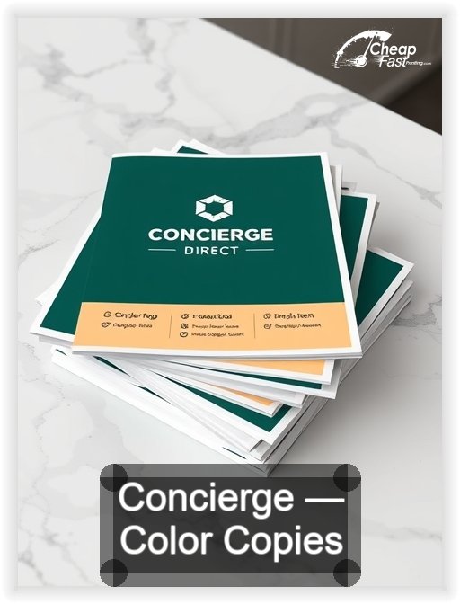 Concierge business card design sample