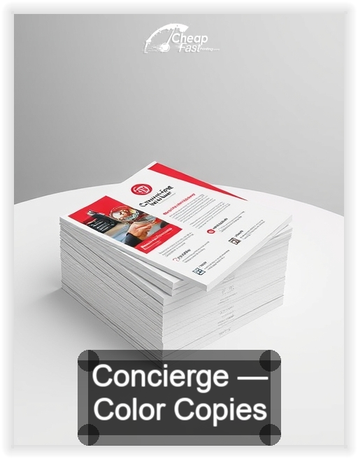 Concierge business card design sample