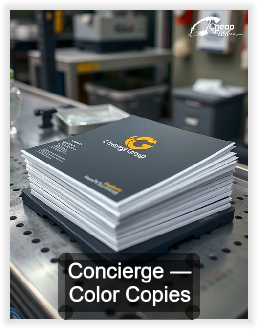 Concierge business card design sample