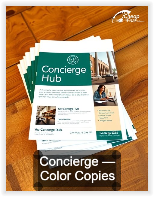 Concierge business card design sample