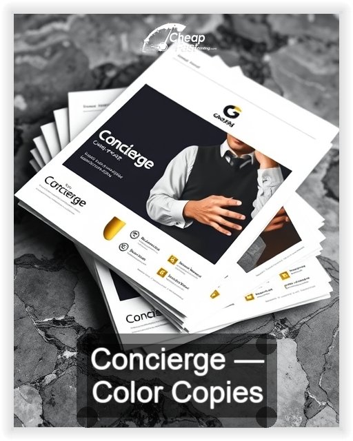 Concierge business card design sample