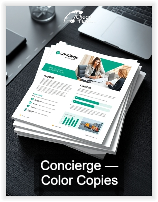 Concierge business card design sample