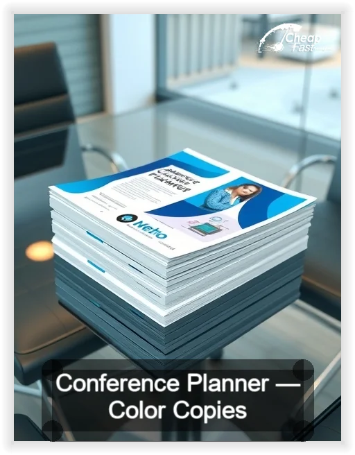 Conference Planner business card design sample