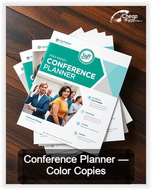 Conference Planner business card design sample