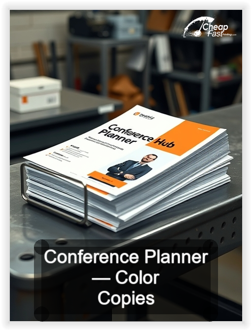 Conference Planner business card design sample
