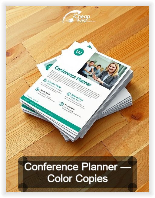 Conference Planner business card design sample