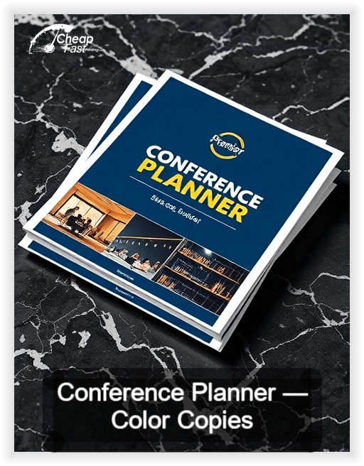 Conference Planner business card design sample