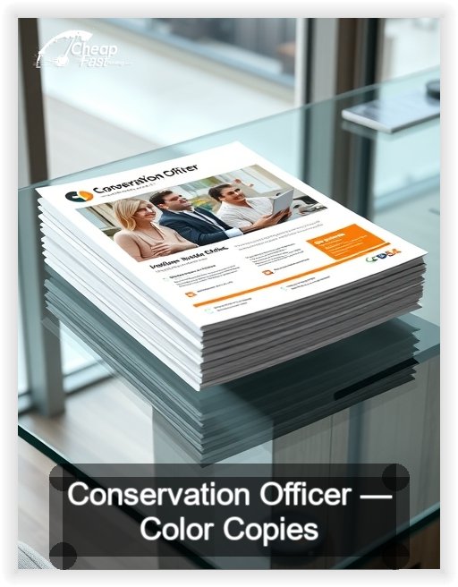Conservation Officer business card design sample