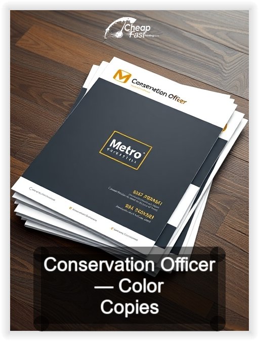 Conservation Officer business card design sample