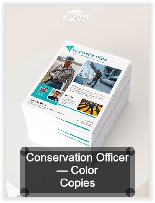 Conservation Officer business card design sample