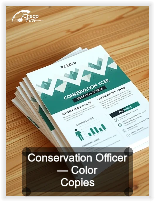Conservation Officer business card design sample