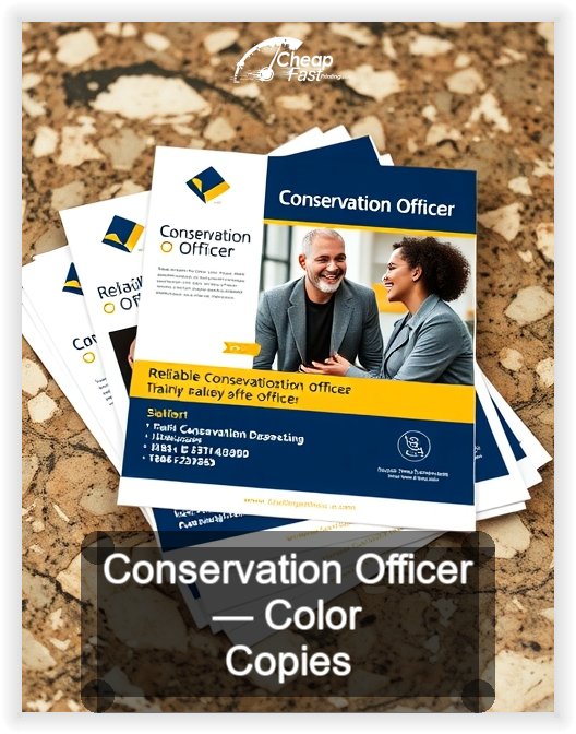 Conservation Officer business card design sample