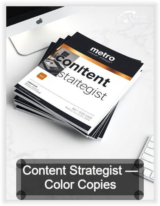 Content Strategist business card design sample