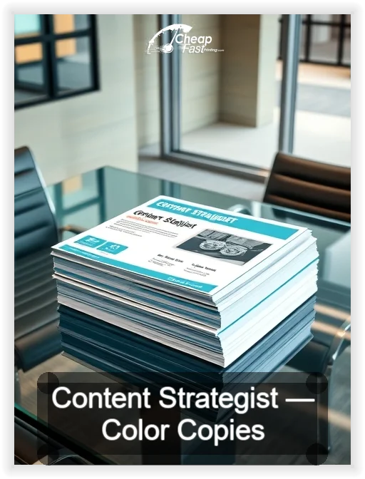 Content Strategist business card design sample